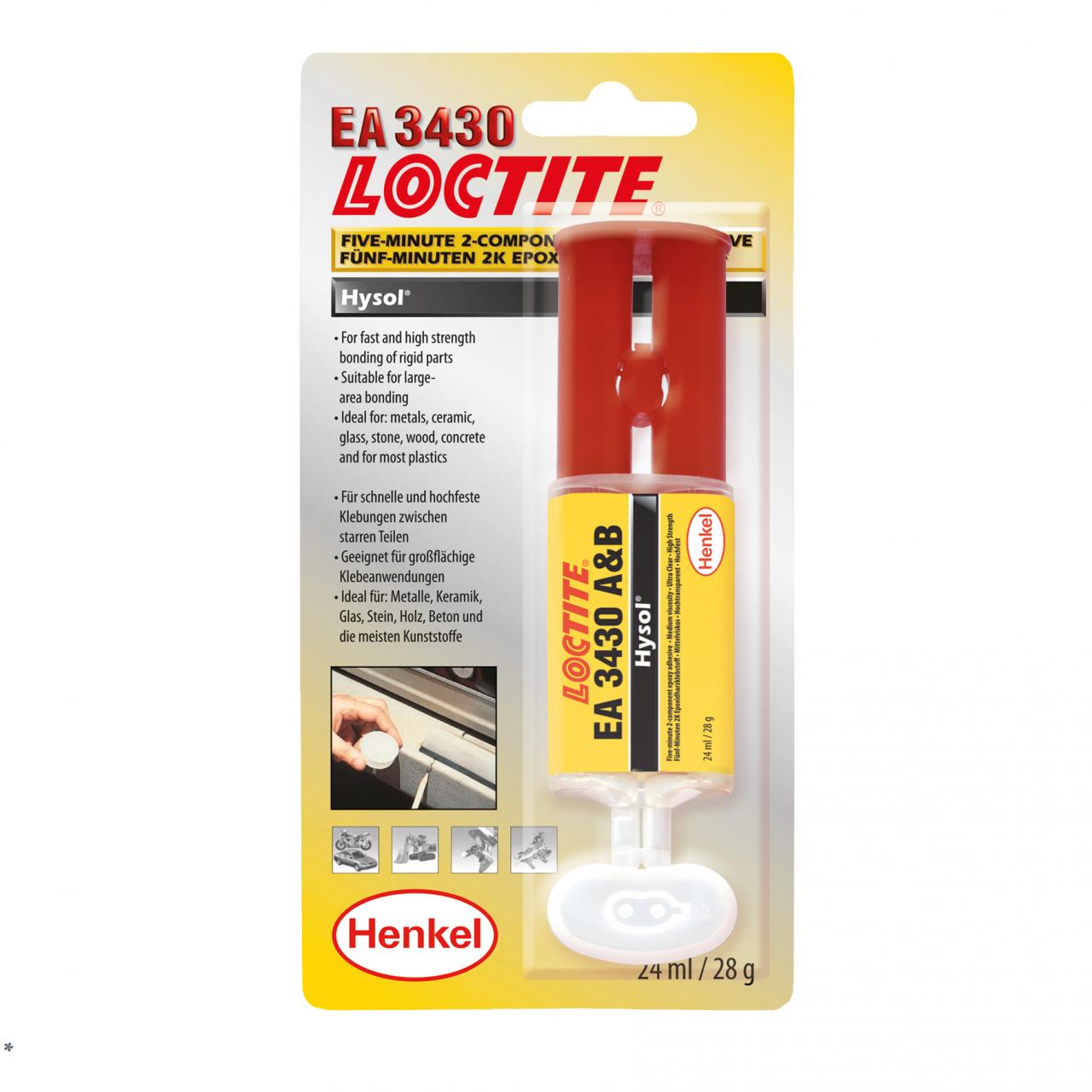 Loctite 3430 24ml két komponensű, gyorskötésű epoxi ragasztó